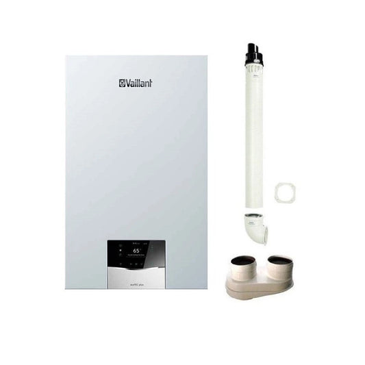 Caldaia a Condensazione Vaillant ecoTEC Plus VMI 26 CS/1-5 con Bollitore 0010025186 Metano / Gpl Low NOx Completa di kit scarico fumi
