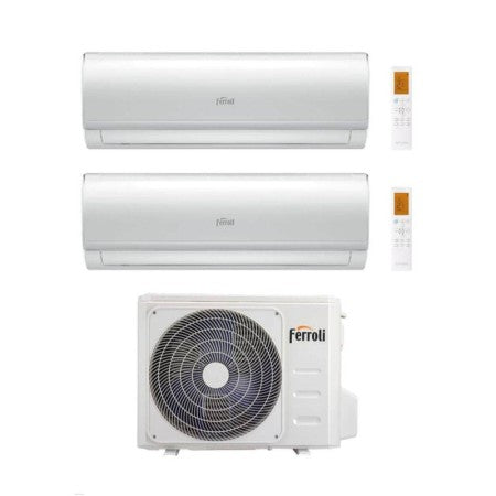 Condizionatore Dual Split Ferroli Giada M 9+9 con 18-2 R-32 Wi-Fi Integrato