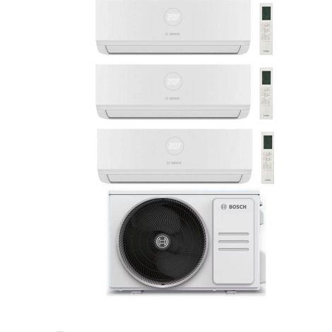 CONDIZIONATORE BOSCH TRIAL SPLIT CLIMATE CL3000i 7000+7000+12000 BTU INVERTER R32 CL5000M 62/3 E A++