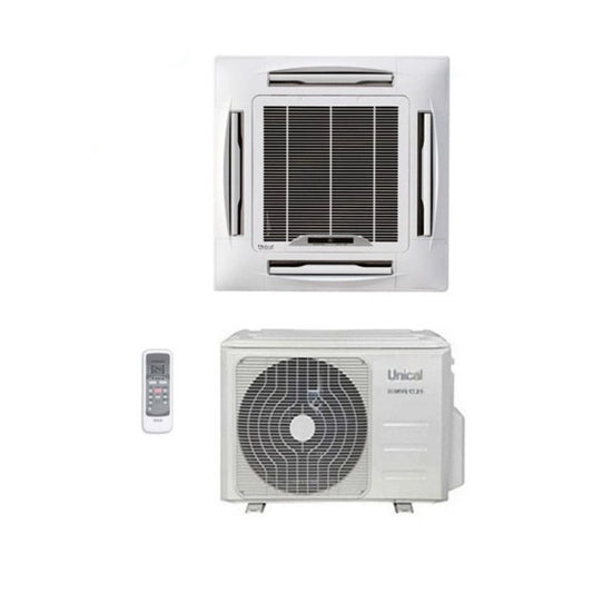 Climatizzatore CondizionatorRe Unical Cassetta 4 Vie -32 18000 btu CS11 18H Gas R-32 Wi-Fi Optional A++\A+
