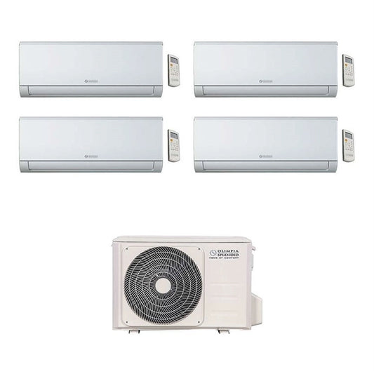 Climatizzatore Condizionatore Olimpia Splendid Inverter Serie NEXYA S4 Quadri 9000+9000+12000+12000 Btu OS-CEMYH28E1 R-32 Wi-Fi Optional