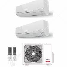 Climatizzatore Condizionatore Riello Inverter Serie Aaria Plus I Dual Split 12000+12000 Btu Multi 250 PI R-32 Wi-Fi Optional