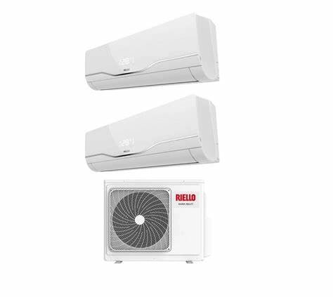 Climatizzatore Condizionatore Riello Inverter serie AARIA PLUS I Dual Split 9000+18000 Btu AARIA MULTI 475 PI R-32 Wi-Fi Integrato