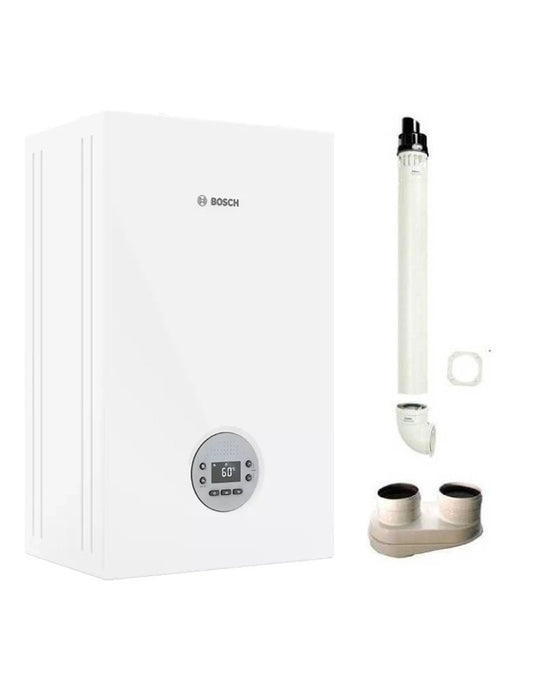 CALDAIA JUNKERS BOSCH CONDENS GC1200W 24/30 A CONDENSAZIONE 24 KW METANO+ KIT FUMI OMAGGIO 7716704746