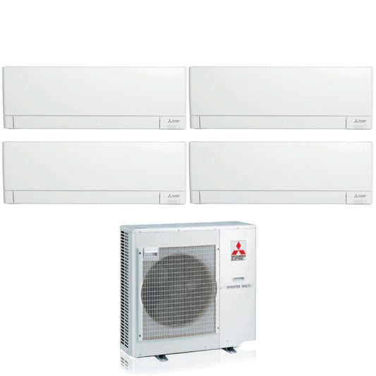 Climatizzatore Condizionatore Mitsubishi Electric Inverter Linea Plus serie MSZ-AY Quadri Split 9000+9000+9000+9000 Btu MXZ-4F80VF R-32 Wi-Fi Integrato