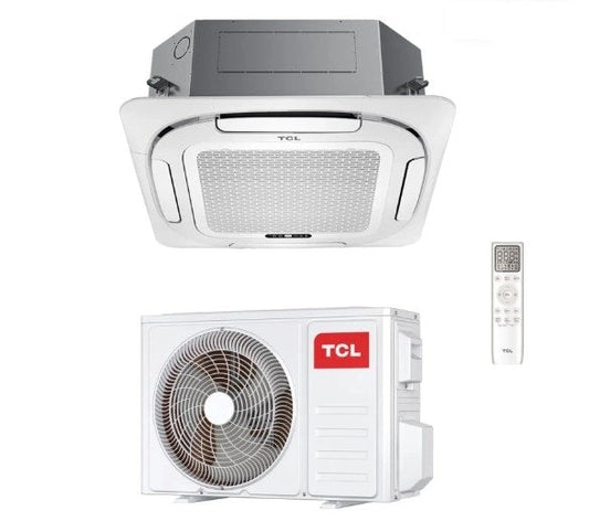 Climatizzatore Condizionatore TCL Cassetta 4 vie Compact Inverter 12000 Btu R-32 Wi-Fi Optional