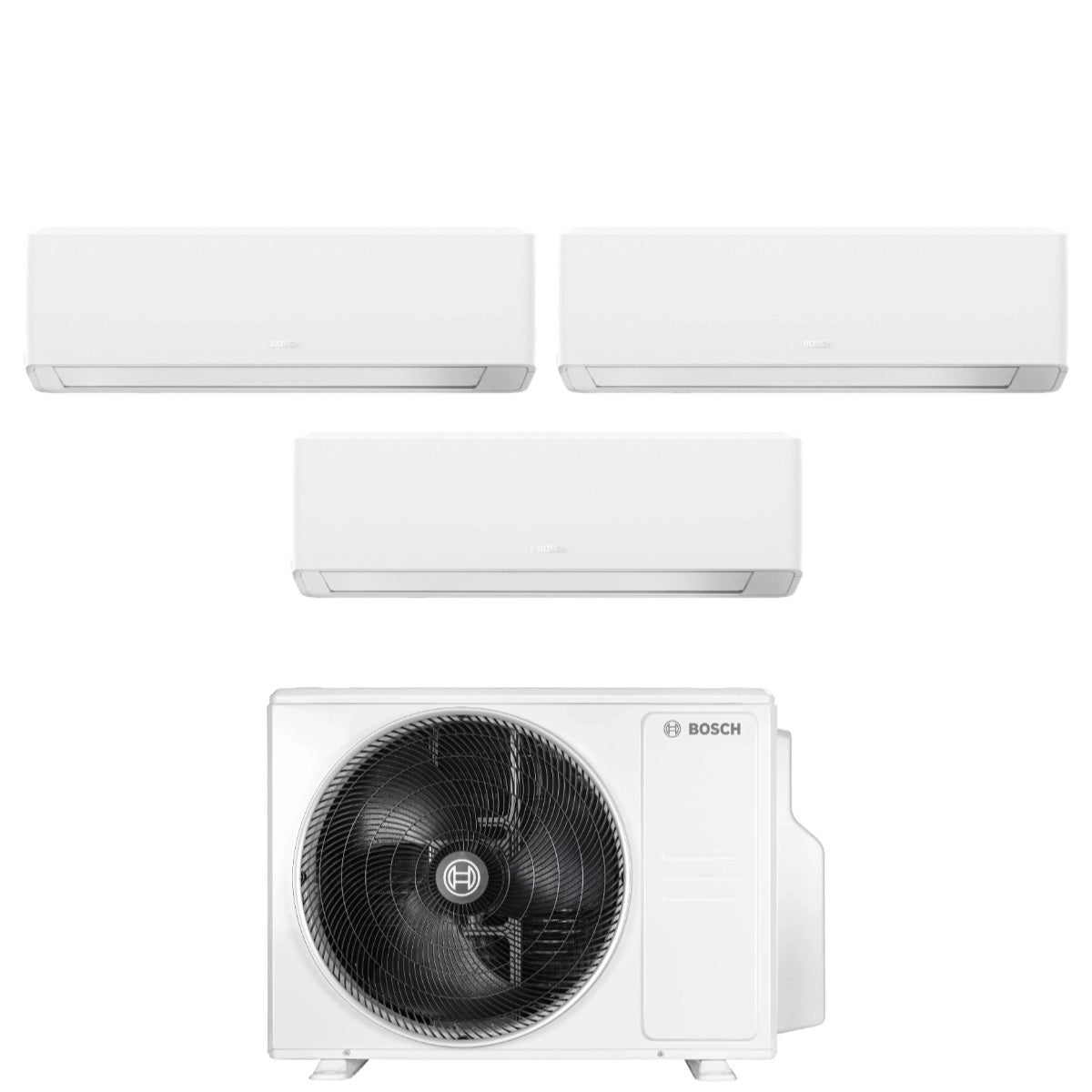 Climatizzatore Condizionatore Bosch CLIMATE 7000i WHITE Trial Split 7000+7000+7000 Btu 5000M 62/3 E R-32 Wi-Fi Integrato