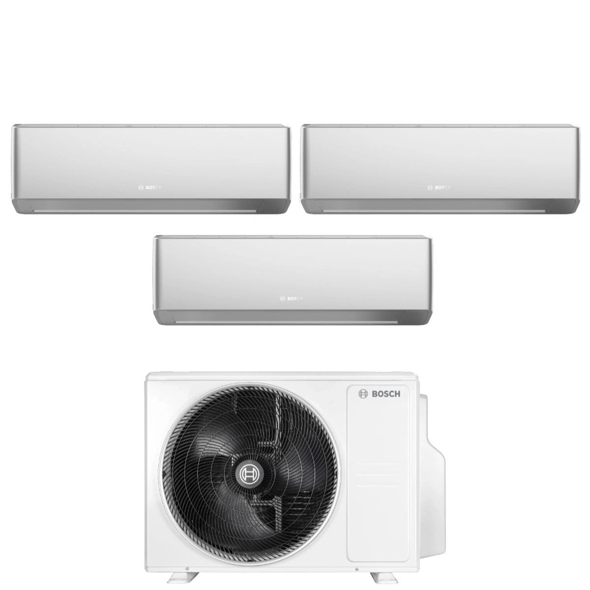 Climatizzatore Condizionatore Bosch CLIMATE 7000i SILVER Trial Split 7000+7000+7000 Btu 5000M 62/3 E R-32 Wi-Fi Integrato