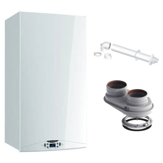 CALDAIA ARISTON HS PREMIUM 30 EU A CONDENSAZIONE COMPLETA DI KIT SCARICO FUMI METANO -ErP